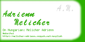 adrienn melicher business card